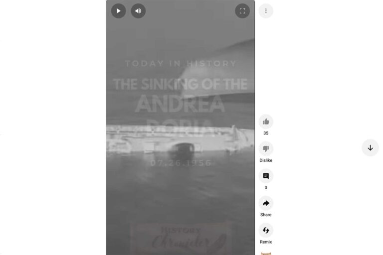 The Andrea Doria Sinks - July 26, 1956