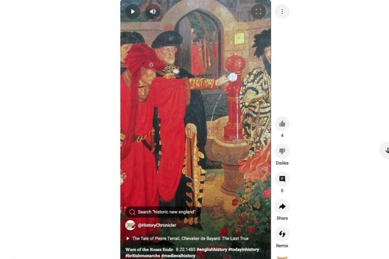 [Video] Today in History: August 22, 1485 — Wars of the Roses Ends