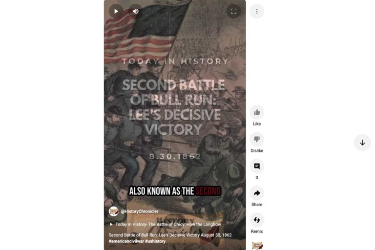 [Video] Today in History: August 30, 1862 — Second Battle of Bull Run: Lee’s Decisive Victory