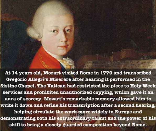 Mozart & Gregorio Allegri’s Miserere