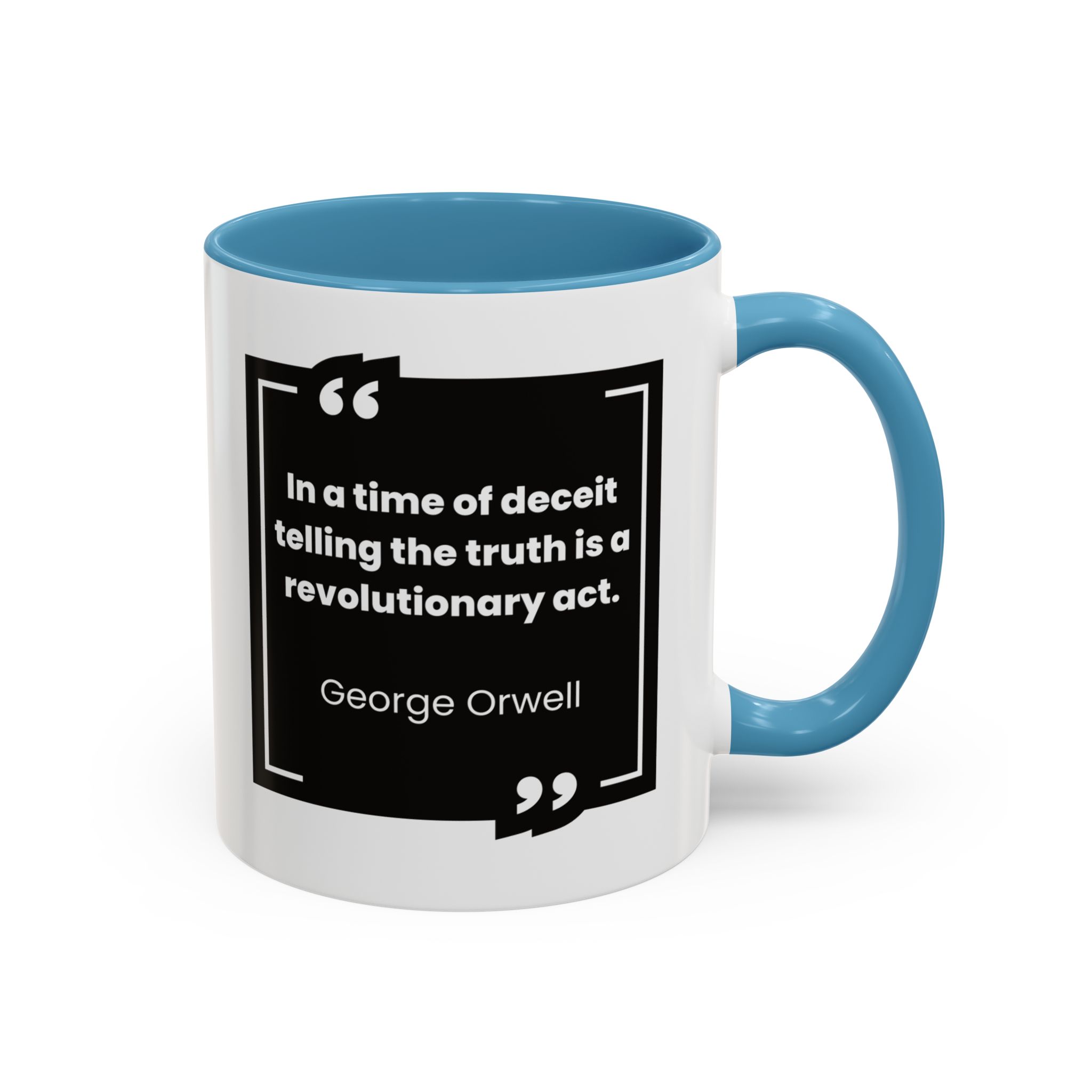 George Orwell Quote Coffee Mug - Image 34