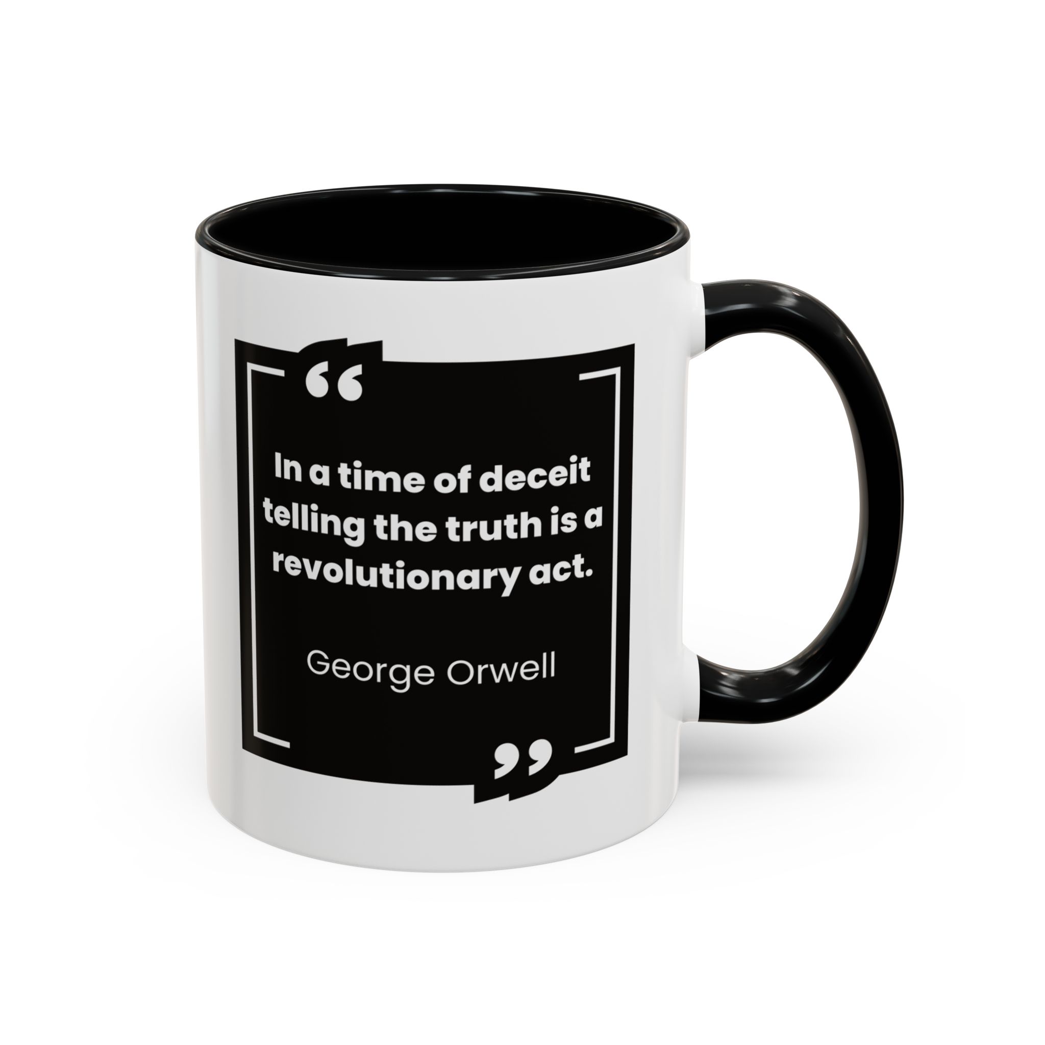 George Orwell Quote Coffee Mug - Image 3