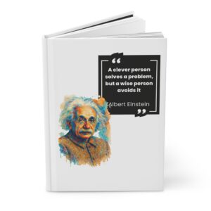 Albert Einstein Quote Hardcover Journal Matte
