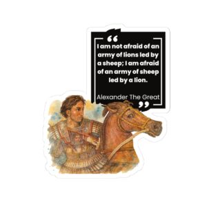 Alexander the Great Quote Kiss-Cut Stickers