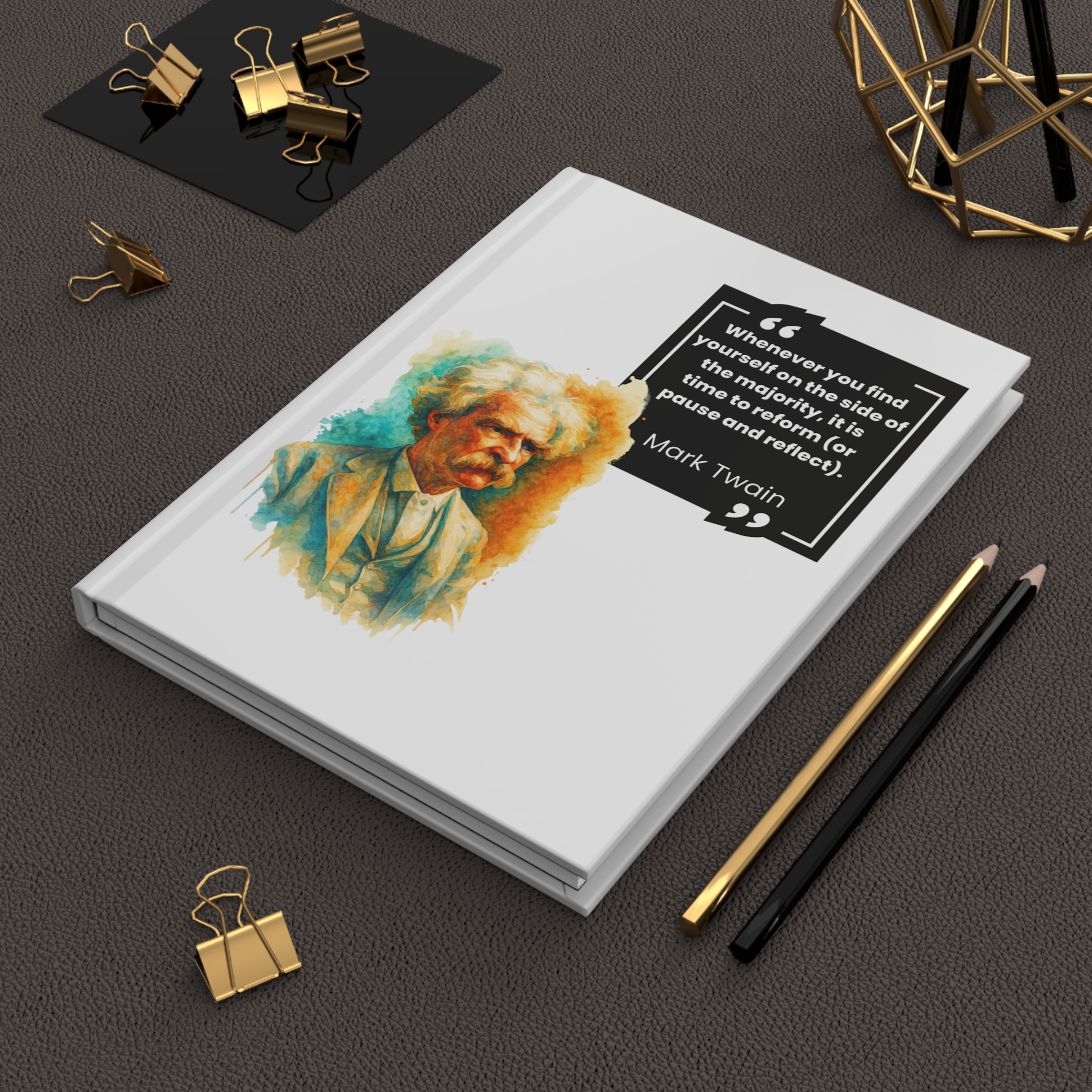 Mark Twain Quote Hardcover Journal Matte - Image 4