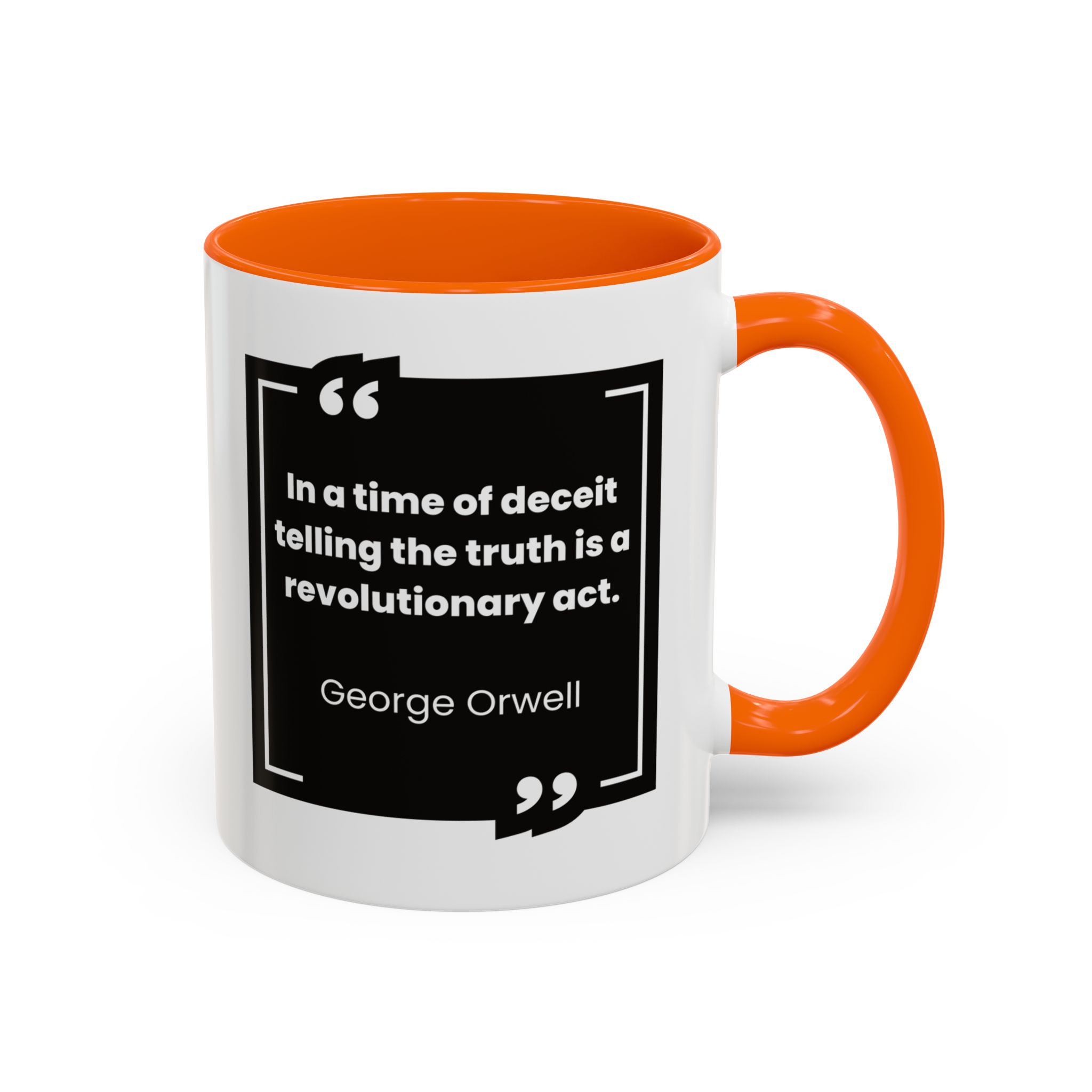 George Orwell Quote Coffee Mug - Image 42