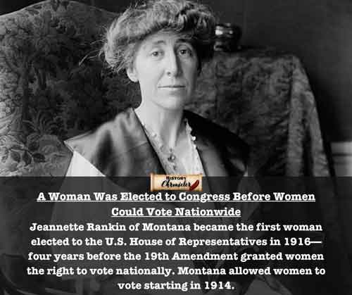 Jeannette Rankin: The Trailblazer Who Entered Congress Before Women Had Nationwide Voting Rights