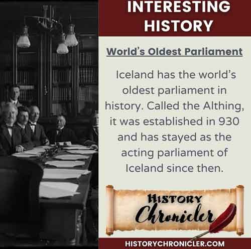Iceland's historic Althing parliament information.