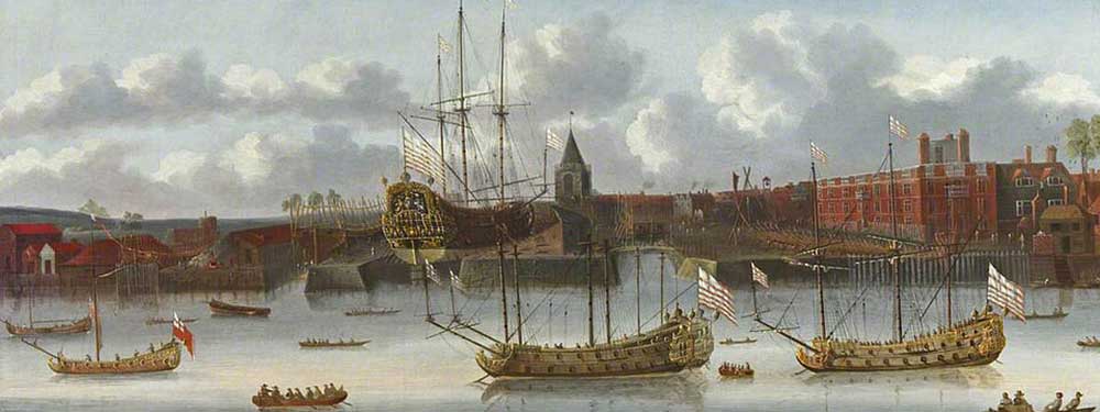 East India Company ships at Deptford
