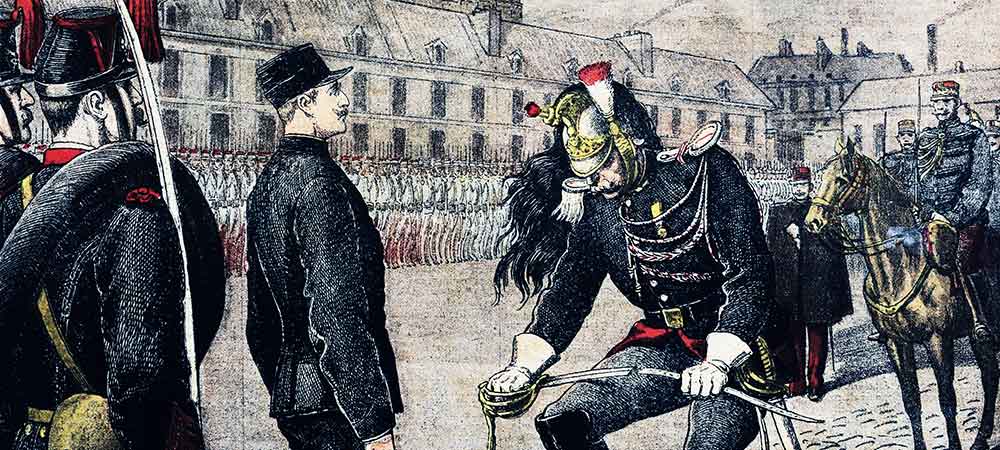 Alfred Dreyfus stripped of rank